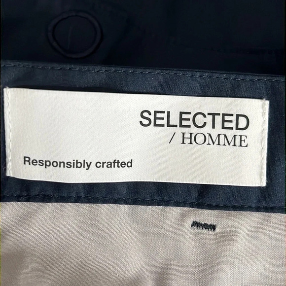 Selected Homme Molke Cargo Shorts in Sky Captain - NEW - Size Small - Picture 4 of 9